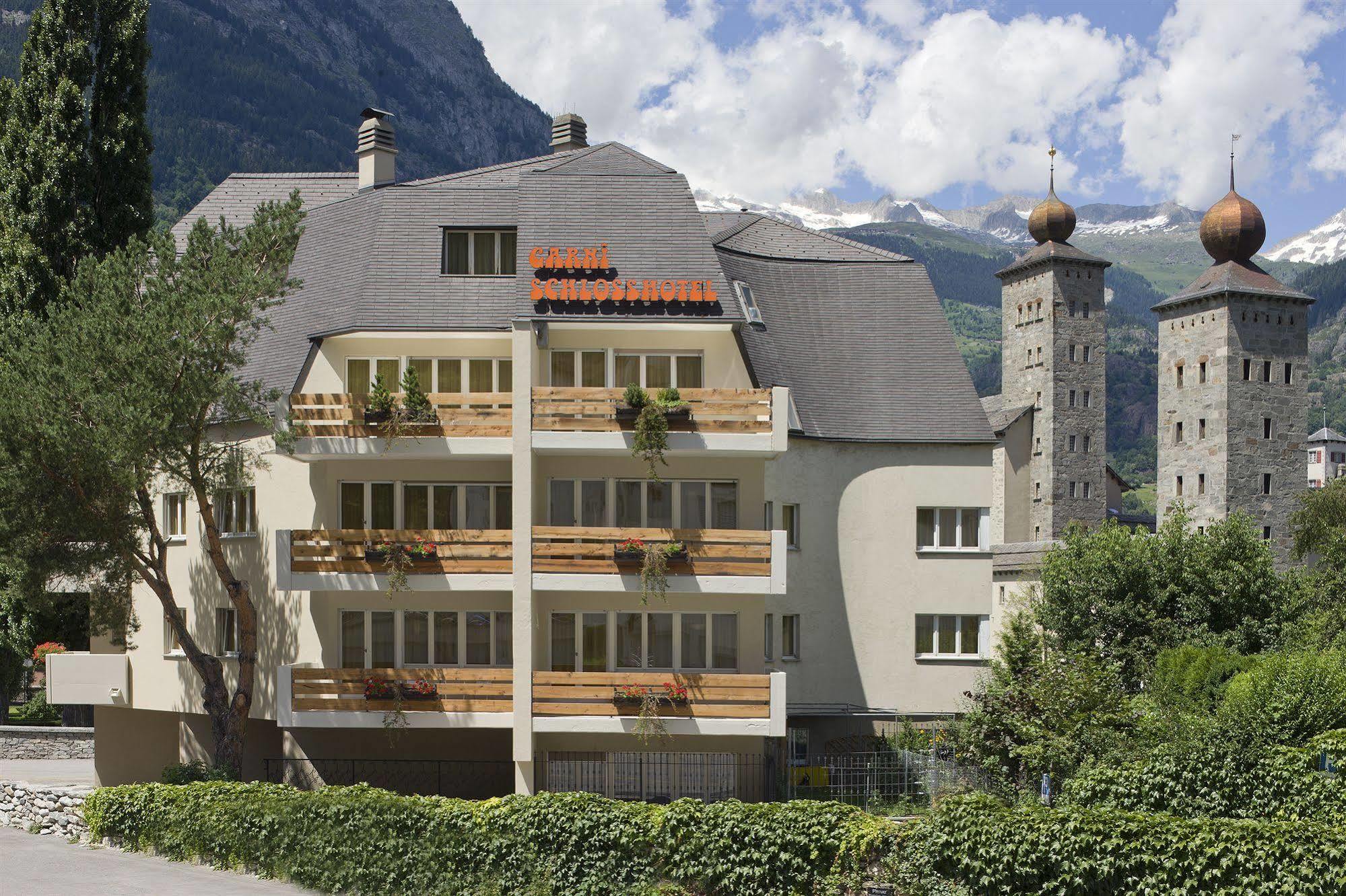 Schlosshotel - Self Check-In Hotel Brig-Glis Exterior foto